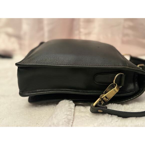 Vintage 1980s Coach Green Bag USA Made Crossbody - Picture 8 of 16